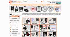Desktop Screenshot of customstamps.com